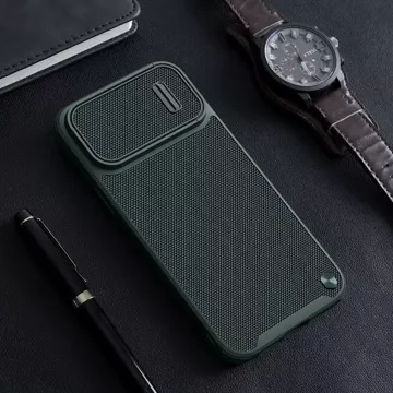 Pancierový kryt Nillkin Textured S Case iPhone 14 Plus s krytom fotoaparátu, čierny