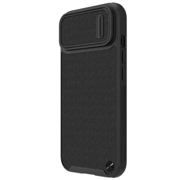 Pancierový kryt Nillkin Textured S Case iPhone 14 Plus s krytom fotoaparátu, čierny