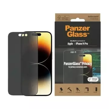 PanzerGlass Ultra-Wide Fit pre iPhone 14 Pro 6,1" Ochrana súkromia Antibakteriálna P2772