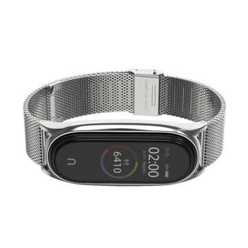 Pásek MilaneseBand do Xiaomi Mi Smart Band 5/6/6 NFC Silver