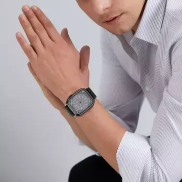 Pasek na inteligentné hodinky Nylonový remienok na Apple Watch 4/5/6/7/8/SE/ULTRA (42/44/45/49 MM) ŠEDÁ/MODRÝ