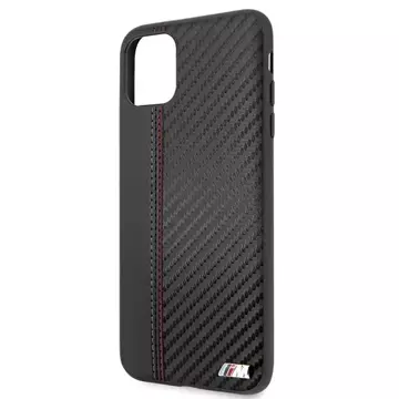 Pevné puzdro BMW BMHCN65MCARBK pre Apple iPhone 11 Pro Max black/black PU Carbon