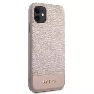 Pevné puzdro Etui Guess GUHCN61G4GLPI na iPhone 11 6,1" / Xr 4G Stripe Collection