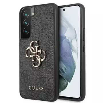 Pevné puzdro Etui Guess GUHCS22S4GMGGR S901 do Galaxy S22 4G veľké kovové logo