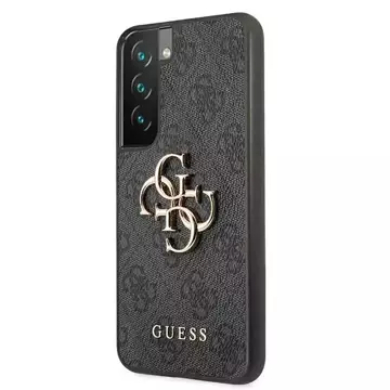 Pevné puzdro Etui Guess GUHCS22S4GMGGR S901 do Galaxy S22 4G veľké kovové logo