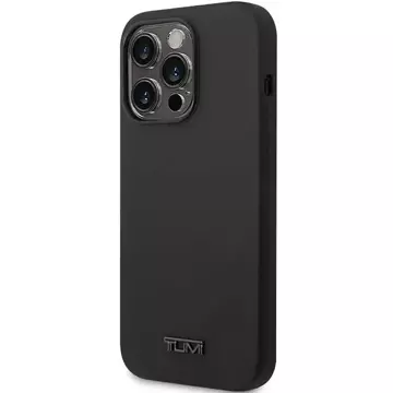 Pevné puzdro na telefón Tumi Liquid Silicone na iPhone 14 Pro czarny/black