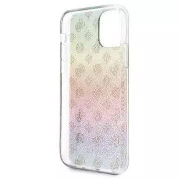 Pevné viacfarebné puzdro Guess GUHCN58PEOML iPhone 11 Pro Iridescent 4G Peony