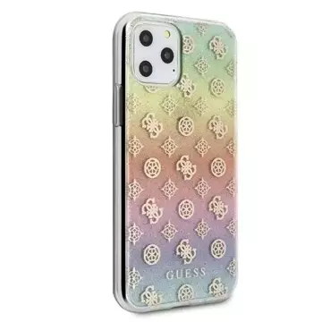 Pevné viacfarebné puzdro Guess GUHCN58PEOML iPhone 11 Pro Iridescent 4G Peony