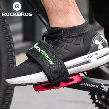 Popruhy pedálov na bicykel Rockbros GZT1001 - čierne