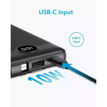 Powerbank Externá batéria VEGER C10 - 10 000 mAh (Micro Type C Lightning 8-pin) čierna (W1116)