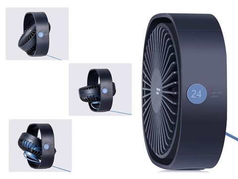 Prenosný ventilátor Alogy Natural wind 24 stolový ventilátor USB Navy Blue