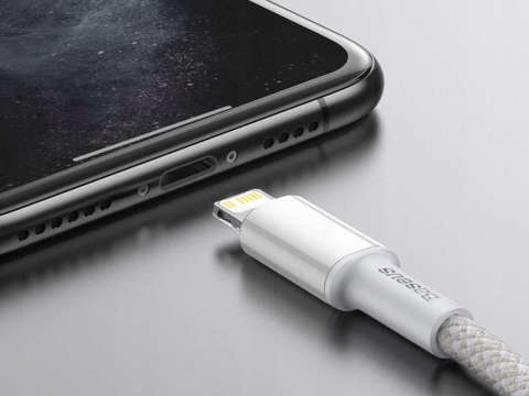 Prívodný kábel Baseus USB-C Type C na Lightning PD 20W 1m Biely