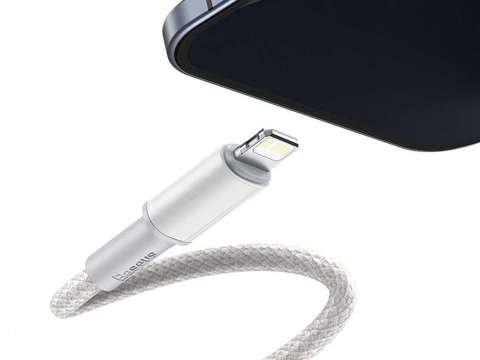 Prívodný kábel Baseus USB-C Type C na Lightning PD 20W 1m Biely