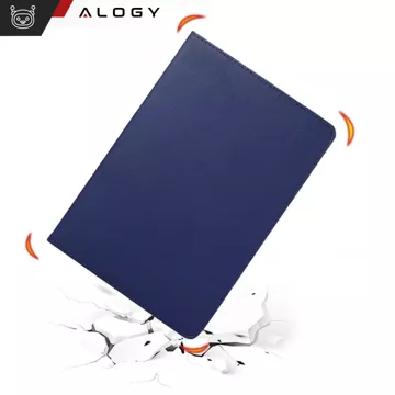 Puzdro 360 ​​pre Lenovo Tab M11 10,95" TB330FU / TB330XU / TB331FC Otočný kryt na tablet Flip Cover Puzdro Alogy Navy Blue