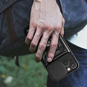 Púzdro Alogy Camshield Stand Ring Case s krytom fotoaparátu pre Apple iPhone 14 Glass