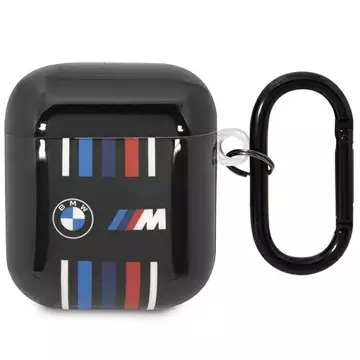 Puzdro BMW BMA222SWTK pre AirPods 1/2 kryt čierna/čierna Multiple Colored Lines