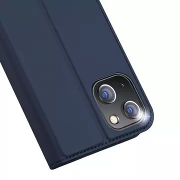 Puzdro Dux Ducis Skin Pro iPhone 15 Plus s chlopňou a peňaženkou - modré