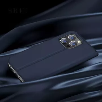 Puzdro Dux Ducis Skin Pro iPhone 15 Pro s chlopňou a peňaženkou - ružové