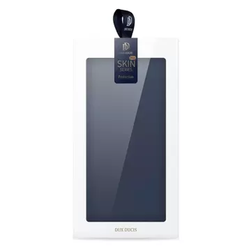 Puzdro Dux Ducis Skin Pro iPhone 15 s chlopňou a peňaženkou - modré