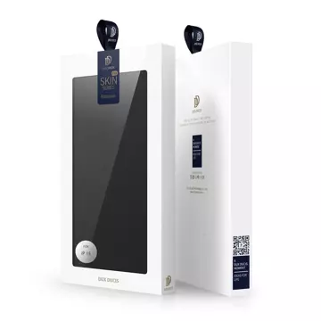 Puzdro Dux Ducis Skin Pro iPhone 15 s chlopňou a peňaženkou na karty - čierne