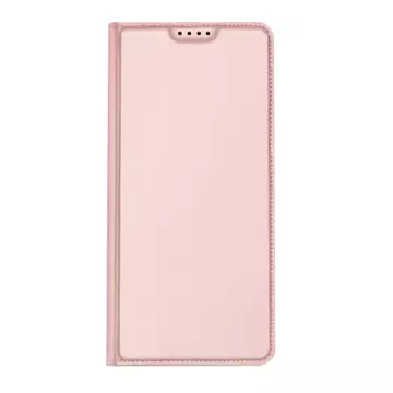 Puzdro Dux Ducis Skin Pro pre Xiaomi Redmi Note 12 Pro / Poco X5 Pro 5G Cover Flip Card Wallet Stand Pink