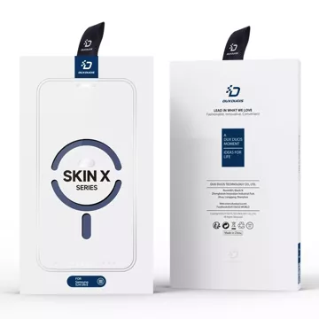 Puzdro Dux Ducis Skin X Pro s magnetickým krúžkom / stojanom pre Samsung S24 Ultra - modré