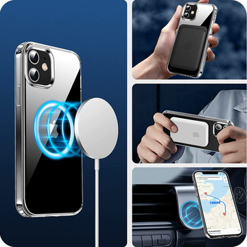 Puzdro MagSafe Alogy Ultra Slim Mag pre Qi nabíjačky pre iPhone 12 Mini Clear Glass