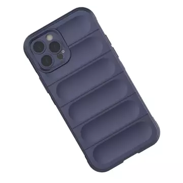 Puzdro Magic Shield Case pre iPhone 12 Pro s elastickým pancierovým rukávom bordovej farby