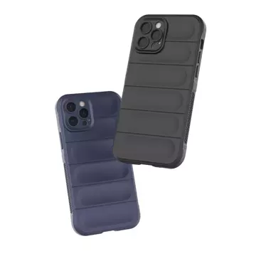 Puzdro Magic Shield Case pre iPhone 12 Pro s elastickým pancierovým rukávom bordovej farby