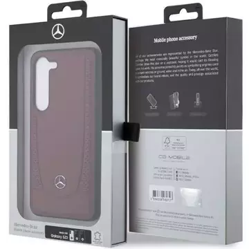 Puzdro Mercedes Case pre Samsung Galaxy S23 HardCase Leather Urban Bengale červené