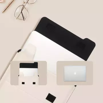 Puzdro Nillkin 3v1 na MacBook 16-palcové vrecko Stojan na notebook Stojan pod podložku pod myš Čiernobiela