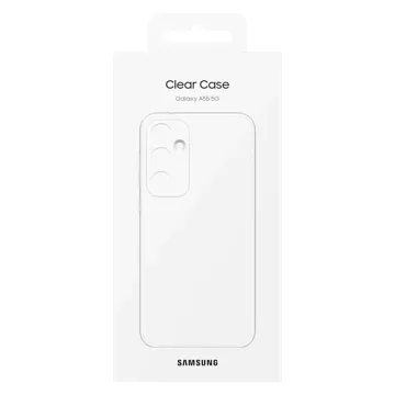 Puzdro Samsung Clear Case EF-QA556CTEGWW pre Samsung Galaxy A55 - priehľadné