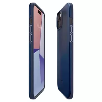 Puzdro Spigen Thin Fit pre iPhone 15 Plus - modré