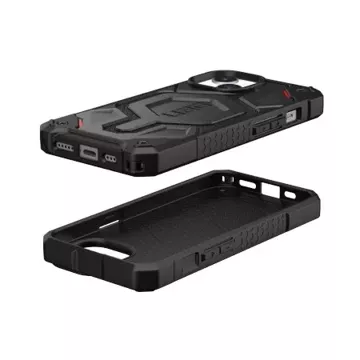 Puzdro UAG Monarch Pro - ochranné puzdro pre iPhone 15, kompatibilné s MagSafe (kevlar čierny)