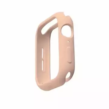 Puzdro UNIQ Lino Apple Watch Series 4/5/6 / SE 44 mm. ružová / červenať ružová