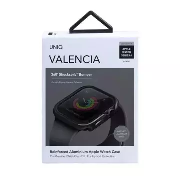 Puzdro UNIQ pre hodinky Valencia Apple Watch Series 4/5/6 / SE 40 mm. sivá / bronzovo šedá