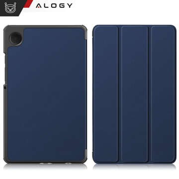 Puzdro na Samsung Galaxy Tab A9 2023 8,7" X110 / X115 Kryt na tablet Puzdro Alogy Book Cover Navy Blue Glass