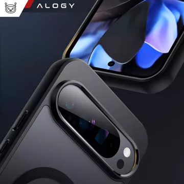 Puzdro na iPhone 14 Pro Mag Safe Matt Case Cover matné Alogy Ring obrnené puzdro na telefón čierne