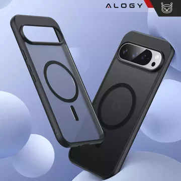 Puzdro na iPhone 14 Pro Mag Safe Matt Case Cover matné Alogy Ring obrnené puzdro na telefón čierne