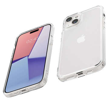 Puzdro na iPhone 15 Plus Spigen Ultra Hybrid Case, priehľadný zadný kryt, krištáľovo čisté sklo