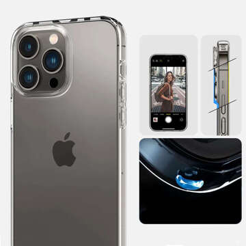 Puzdro na iPhone 15 Pro Spigen Liquid Crystal Case, ochranné puzdro na telefón Crystal Clear Glass
