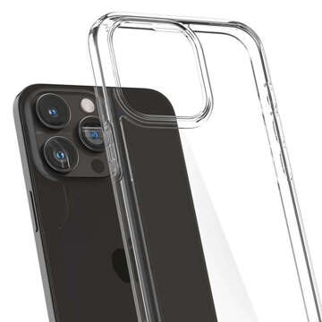 Puzdro na iPhone 15 Pro Spigen Ultra Hybrid Case, zadný kryt Crystal Clear