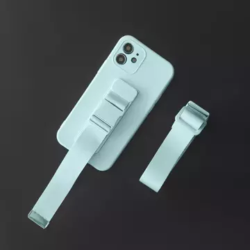 Púzdro na lano Gélové puzdro s retiazkou na šnúrku vak na šnúrku na iPhone 12 Pro svetlomodré