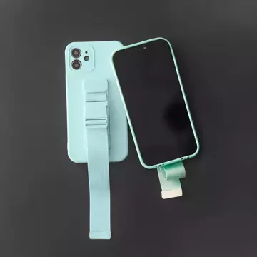 Púzdro na lano gélové puzdro s retiazkou na lano taška lanyard iPhone 12 svetlomodrá