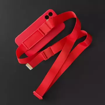 Púzdro na lano gélové puzdro s retiazkou na lano taška lanyard iPhone 12 svetlomodrá