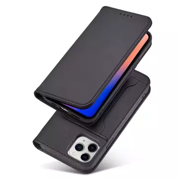 Puzdro na magnetické karty pre iPhone 12 Pro Max Pouch Card Wallet Card Holder Card Holder Black