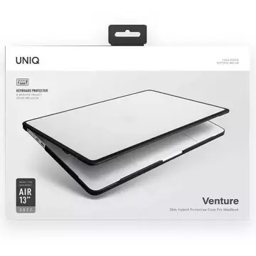 Puzdro na notebook UNIQ Venture pre MacBook Air 13 (2018 -2022) čierne/polnočné čierne