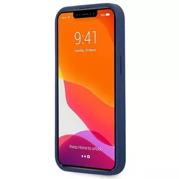 Puzdro na telefón US Polo Silicone Collection iPhone 13 Pro Max 6,7". námornícka modrá/námornícka