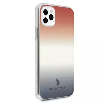 Puzdro na telefón US Polo USHCN65TRDGRB pre Apple iPhone 11 Pro Max Red Blue Gradient Pattern Collection