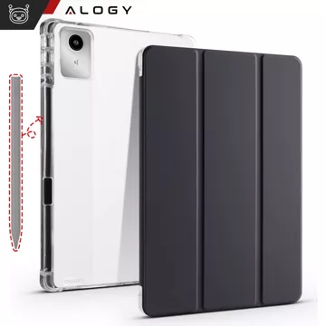 Puzdro pre Lenovo Tab M11 10,95" TB330FU/TB330XU/TB331FC Smart Case Ceruzka s flip Alogy puzdrom čierne a priehľadné